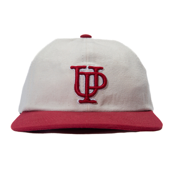 imagem BONE CANVAS UP CREME VERMELHO